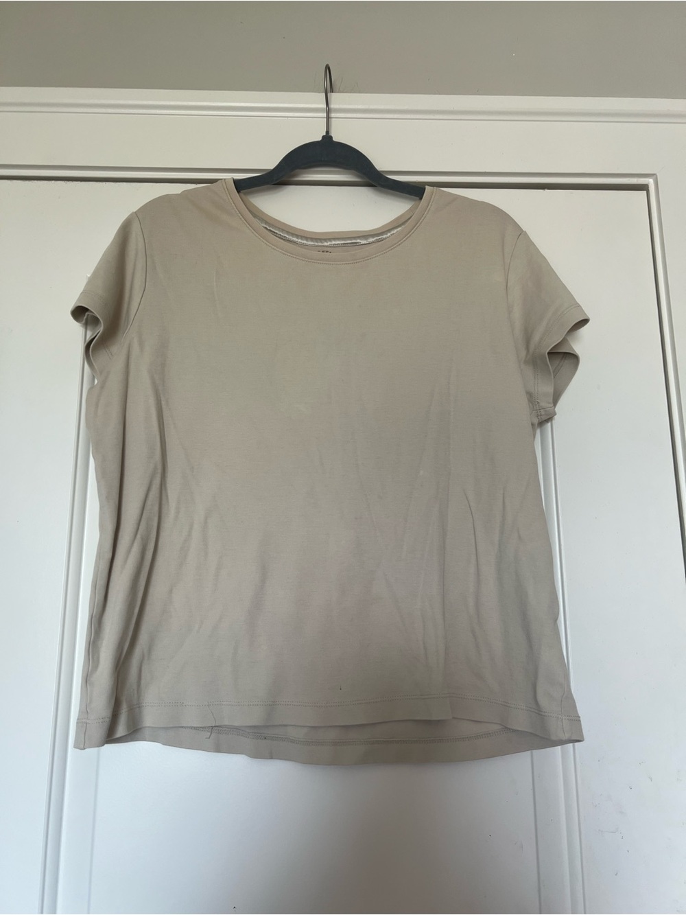 White Stag Short Sleeve Crewneck Tee in Light Taupe